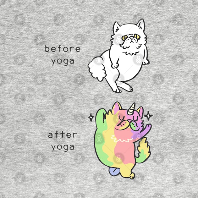 Persian Cat After Yoga by huebucket